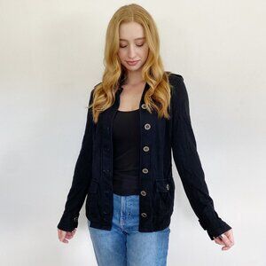 HARD TAIL Forever Baby Fleece Military Gallery Jacket Medium